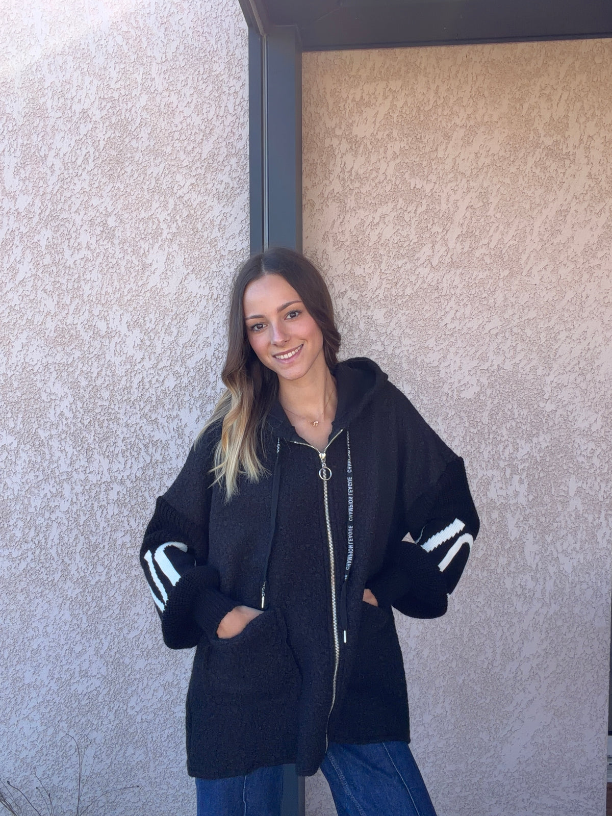 Manteau LOVE noir
