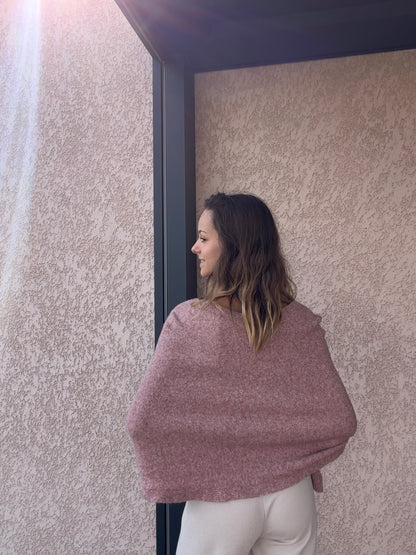 Pull CAPE vieux rose