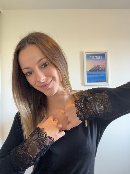 Sous-pull DENTELLE noir