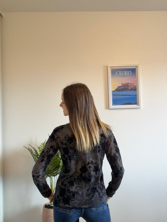 Sous-pull FLEUR noir