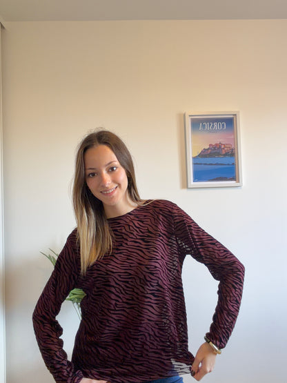 Sous-pull ZÈBRE rouge