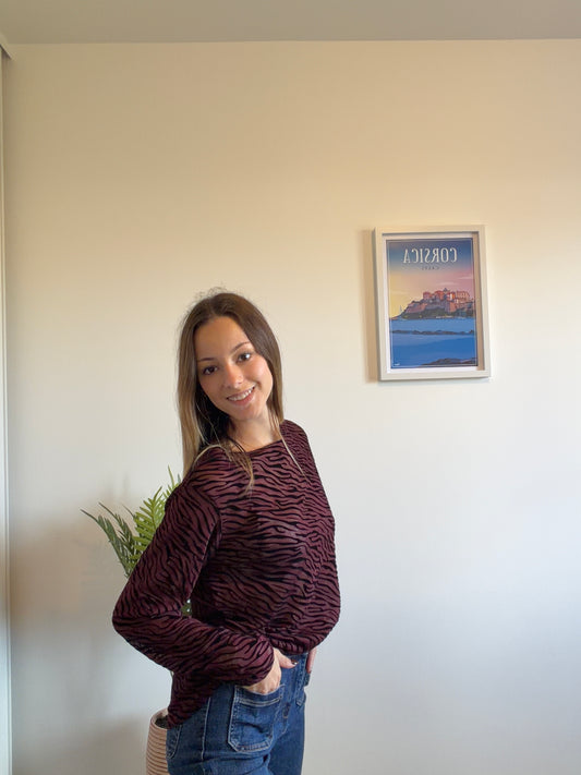 Sous-pull ZÈBRE rouge