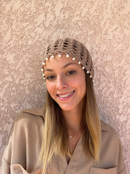 Bonnet PERLÉ écru
