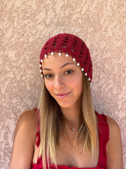 Bonnet PERLÉ Rouge