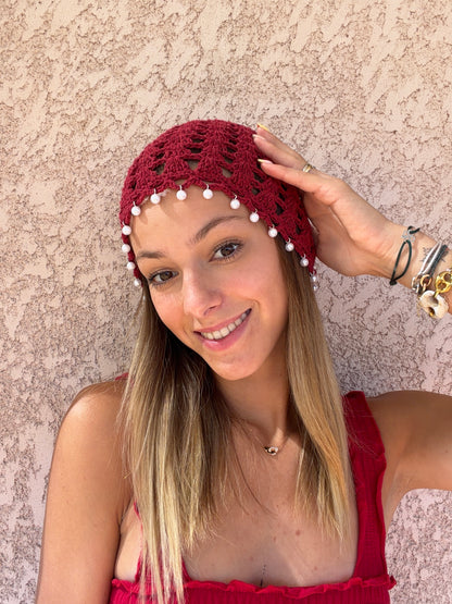 Bonnet PERLÉ Rouge