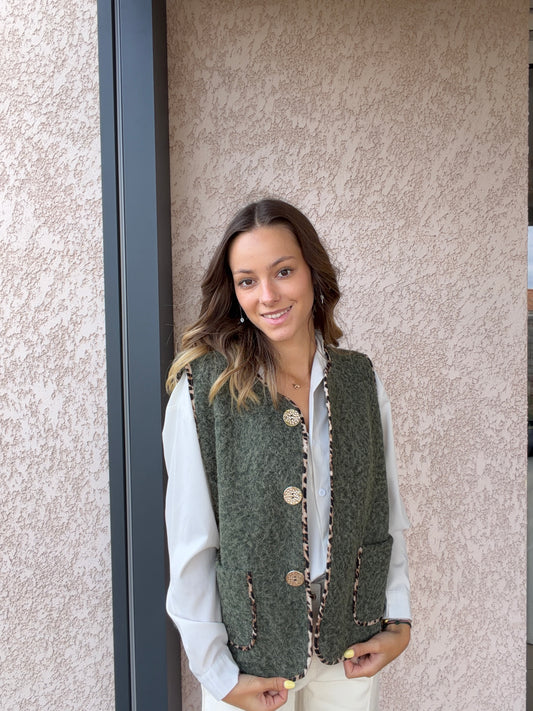 Veste sans-manches PAOLA kaki