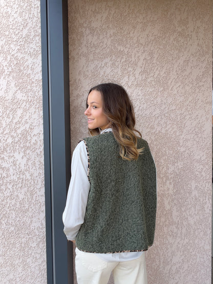 Veste sans-manches PAOLA kaki