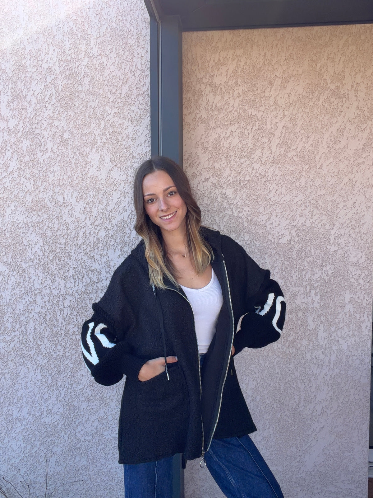 Manteau LOVE noir