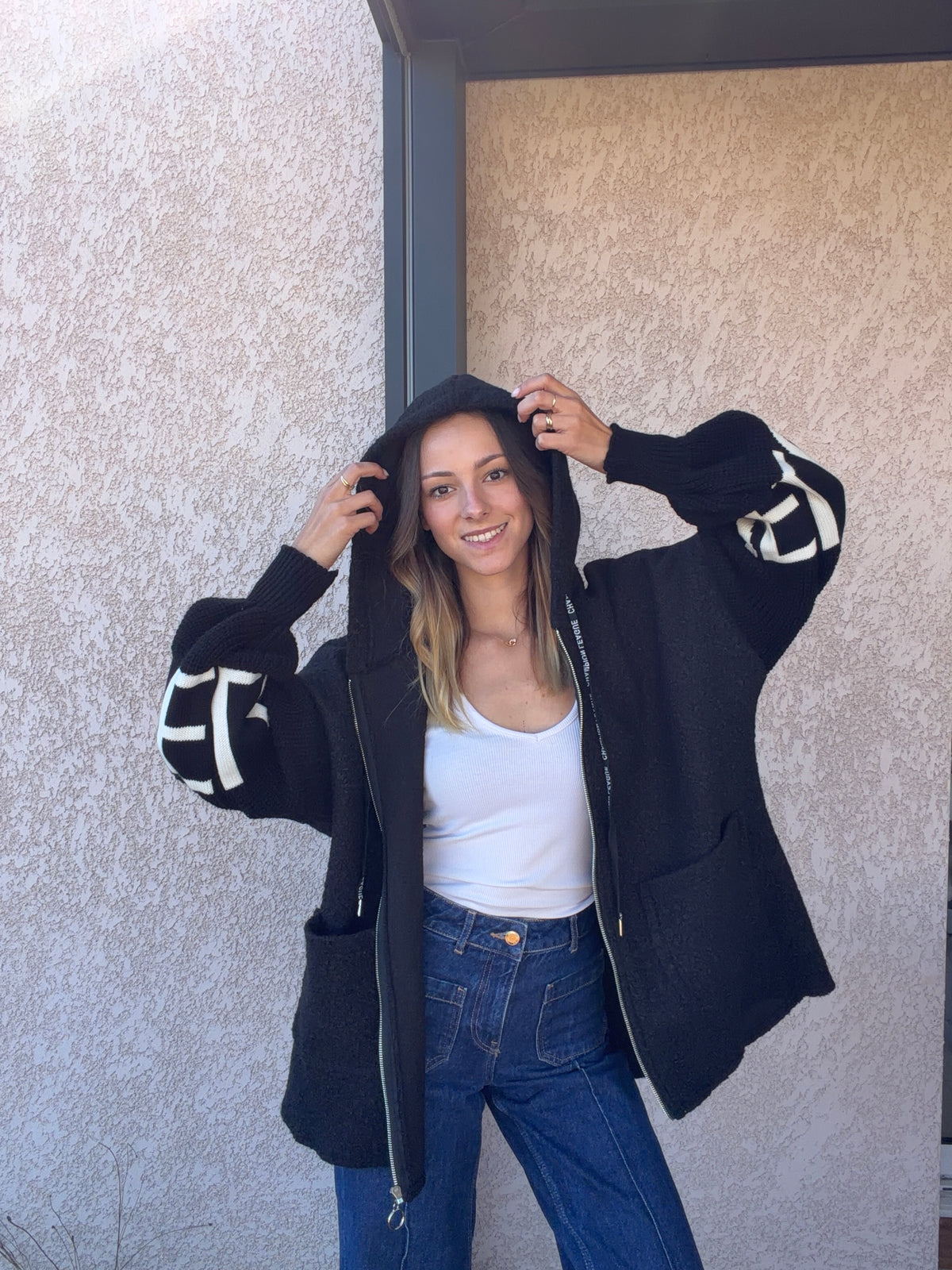 Manteau LOVE noir