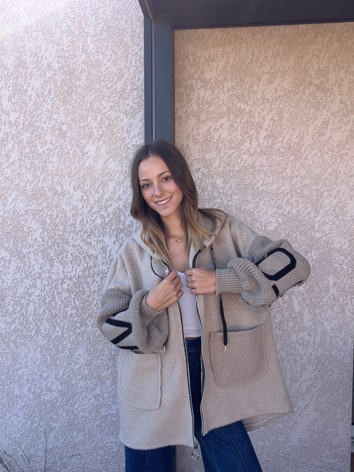 Manteau LOVE beige