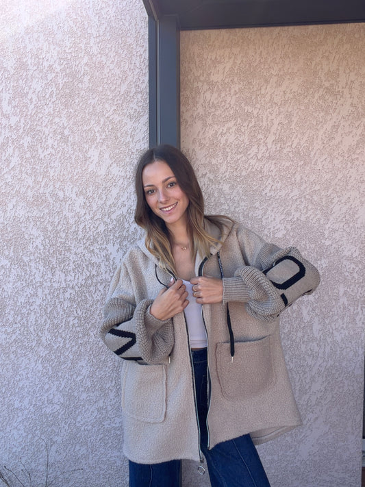 Manteau LOVE beige