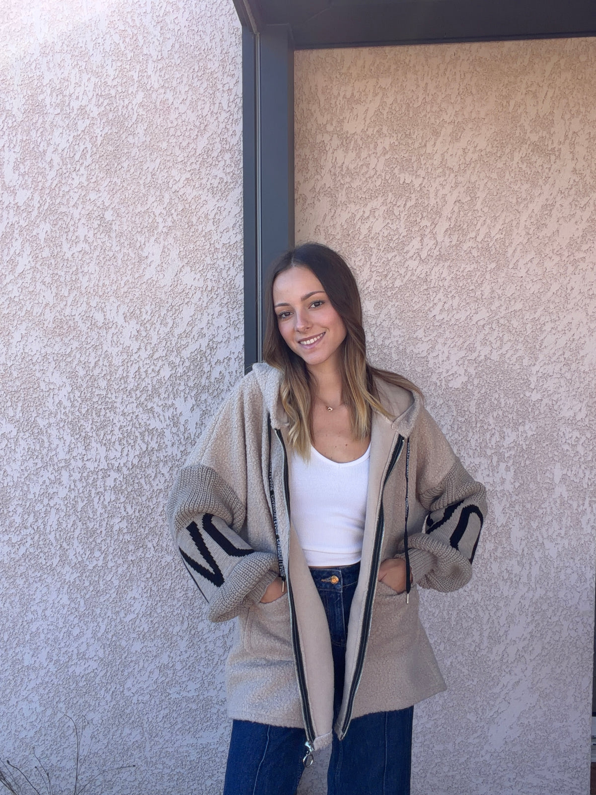 Manteau LOVE beige