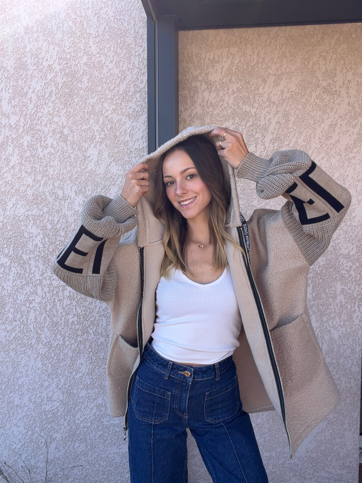 Manteau LOVE beige