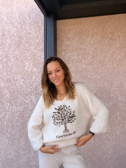 Pull VIE blanc